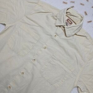 Vintage Banana‎ Republic Mill Valley Beige Button Up Shirt Mens XS Short Sleeve